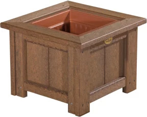 Antique Mahogany Pigeon Point Commercial Outdoor Planter