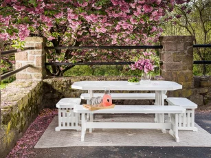Poly Lumber Dining Table and Benches