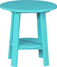 Aruba Blue Rockaway Outdoor Side Table