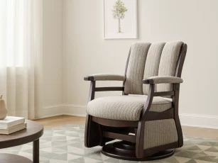 Round Rock Low Back Swivel Glider