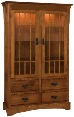 Quartersawn White Oak Mission Display Case