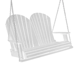 White Cardinal Red Sidra Outdoor Porch Swing