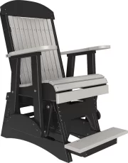 Dove Gray and Black Stockton Balcony Glider
