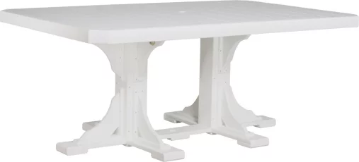 White Stockton Outdoor Dining Table