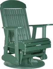 Green Stockton Outdoor Swivel Glider