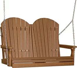 Antique Mahogany Tahiti Adirondack Porch Swing