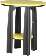 Yellow and Black Tahiti Balcony Table