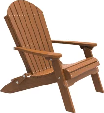 Antique Mahogany Tahiti Folding Adirondack Chair