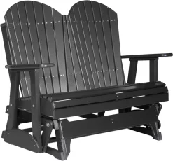 Black Tahiti Loveseat Patio Glider