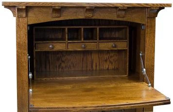Quartersawn White Oak Secretary Desk