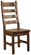 Rough Sawn Ladder Back Side Chair