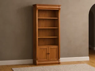 Wyndlot Sleigh Bookcase with Doors