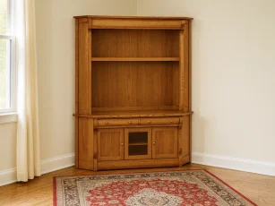 Wyndlot Sleigh Corner Entertainment Center