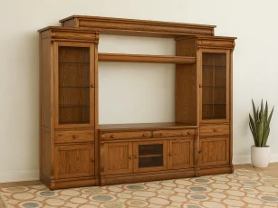 Wyndlot Sleigh Wall Entertainment Center