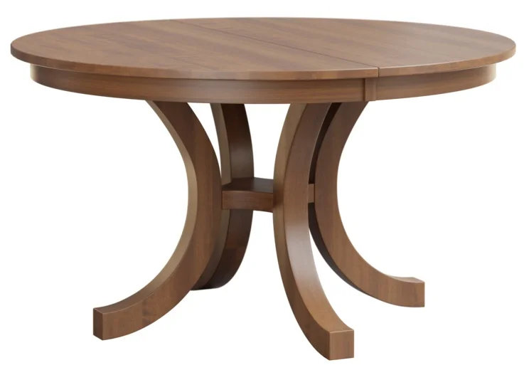 Round Solid Wood Dining Tables From Amish Artisans