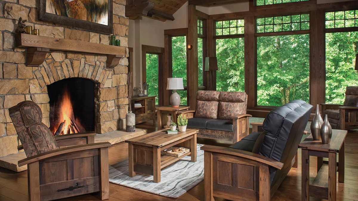 Live Edge & Rustic Living Room Furniture