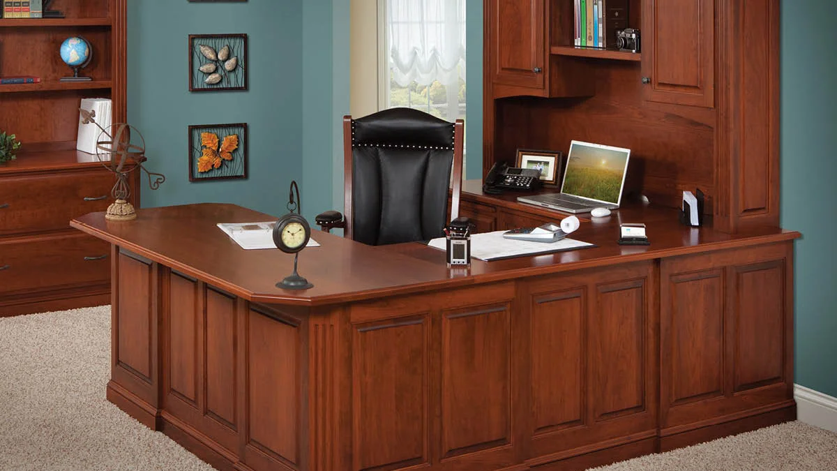 U Shaped Desks - Amish-Crafted U Shaped Desks - Amish-Crafted