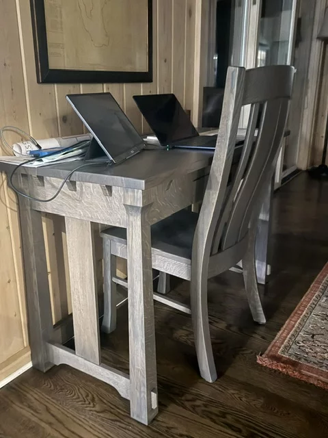 Picture of Cross Timbers Craftsman Chairs and Sunrise Manner Writing Desk, reviewed by Kenneth