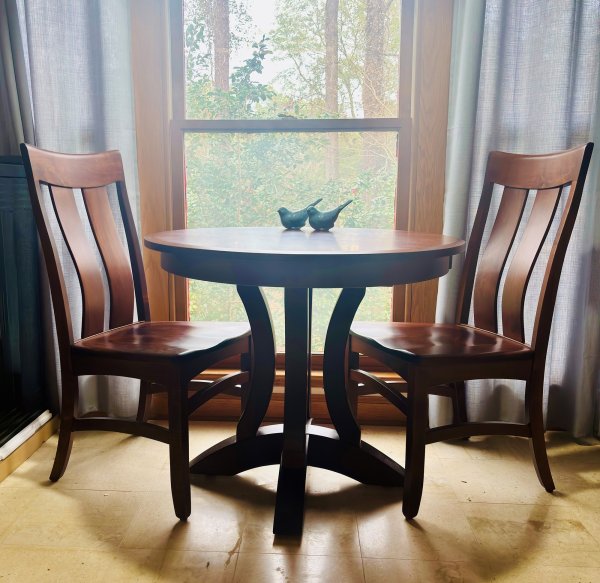 Picture of Kirby Table and Benezet Dining Chairs, reviewed by Teresa