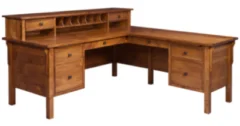Grady L-Shaped Desk with Hutch