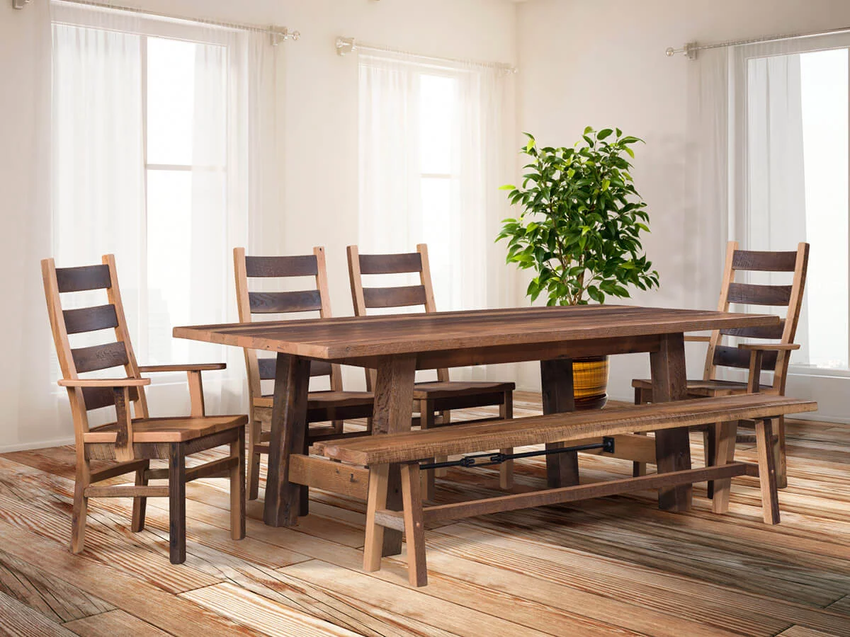 Gonzales Barnwood Dining Set image 1