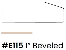 #E115 Canal Dover 1 Inch Beveled Edge