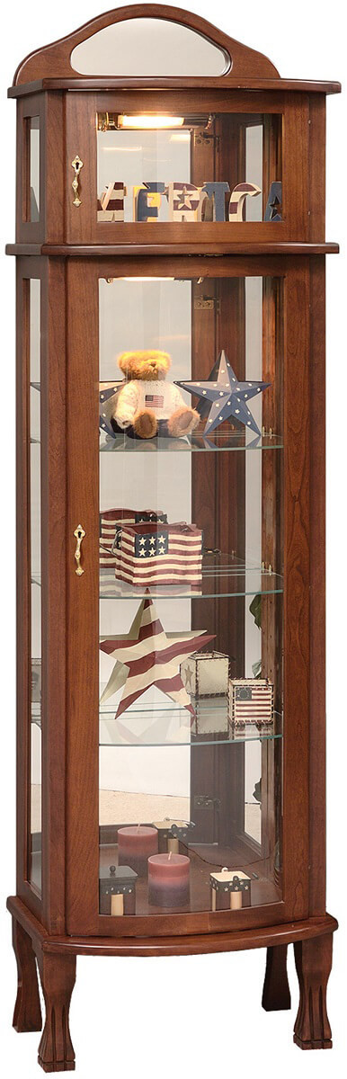 Americana Mirror Back Curio Cabinet