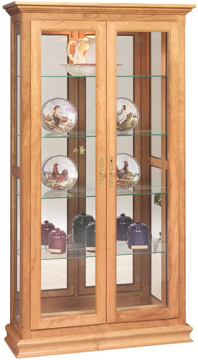 Country Living Oak Curio Cabinet