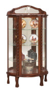 Imperial Curio Cabinet - Rounded & Mirrored