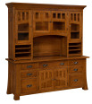 Mission Canyon Office Storage Credenza with Hutch
