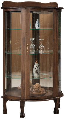 Parisian Mirror Back Curio Cabinet