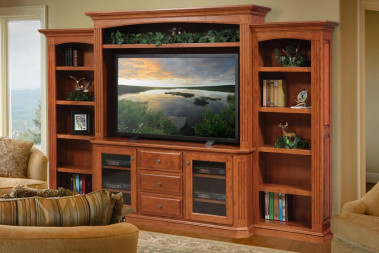 Wood Wall Entertainment Centers
