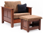 West Point Chair and Ottoman