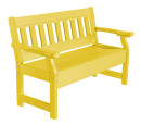 Lemon Yellow Aden Garden Bench
