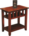 Aldora End Table in Brown Maple