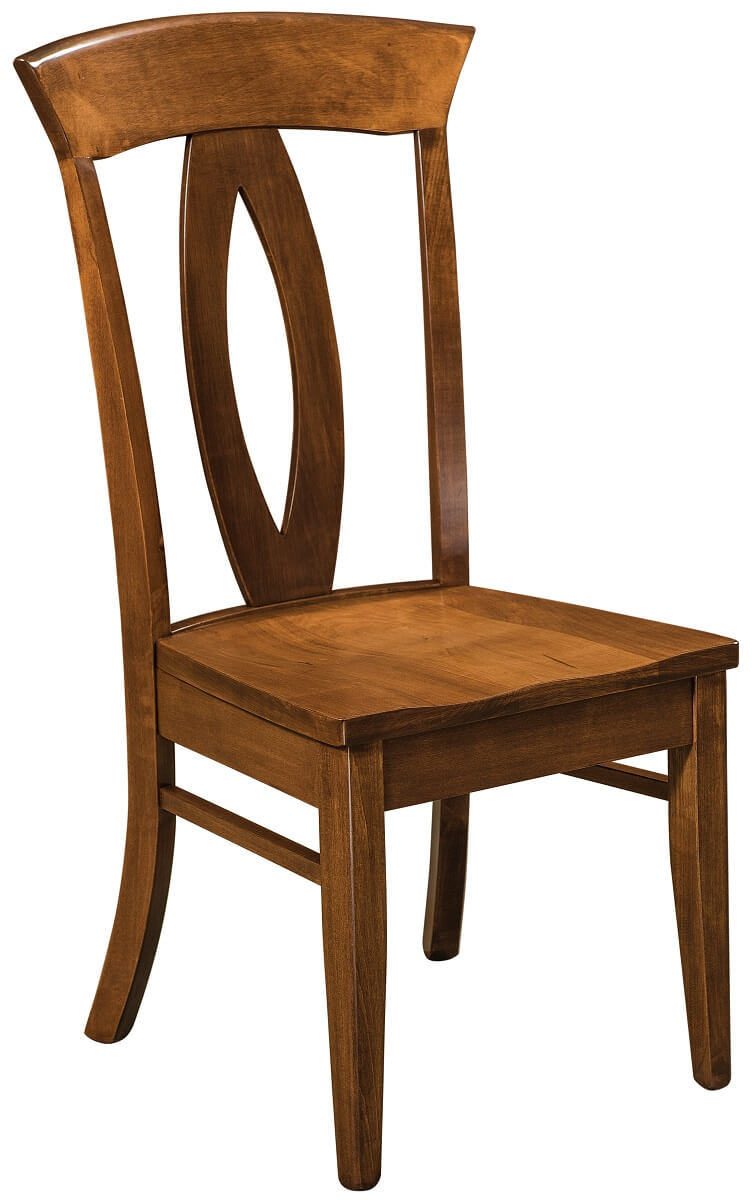 Amish Made Kitchen Chair with Wood Seat