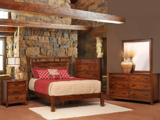 Shown in Rustic Cherry