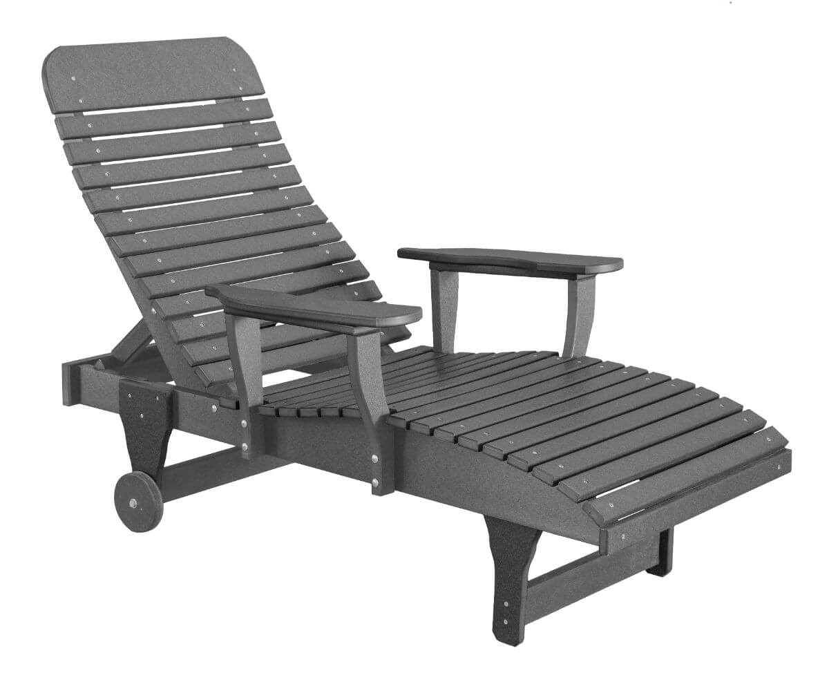 Dark Gray Andaman Outdoor Chaise Lounge