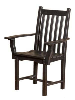 Black Aniva Outdoor Dining Arm Chair