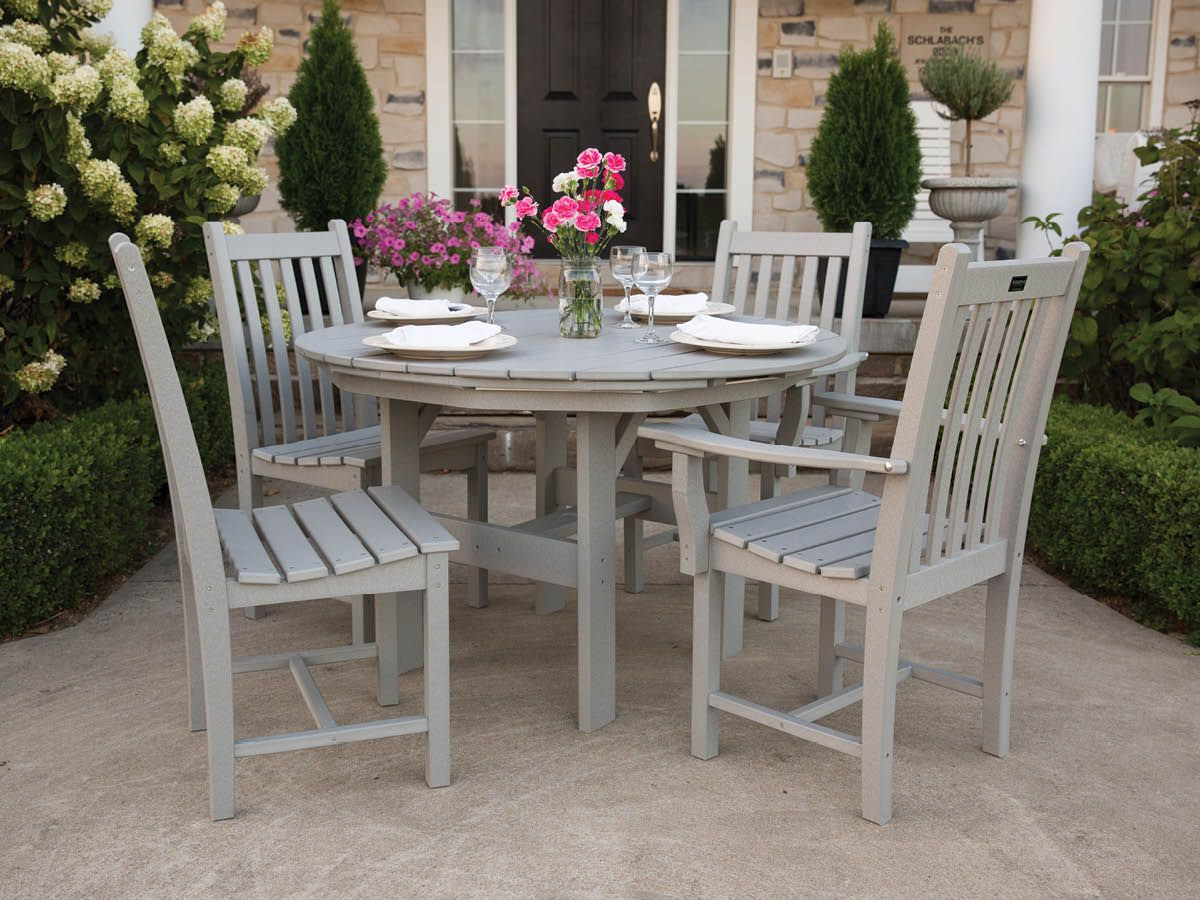Aniva Chairs and Odessa Outdoor Dining Table
