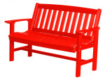 Bright Red Aniva Patio Bench