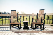 Two-Tone Amish Outdoor Rocking Chairs