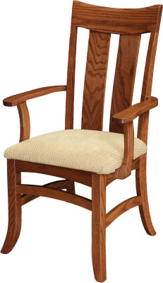Shaker Arm Chair with Fabric Seat
