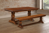 Bastrop Dining Table and Bench