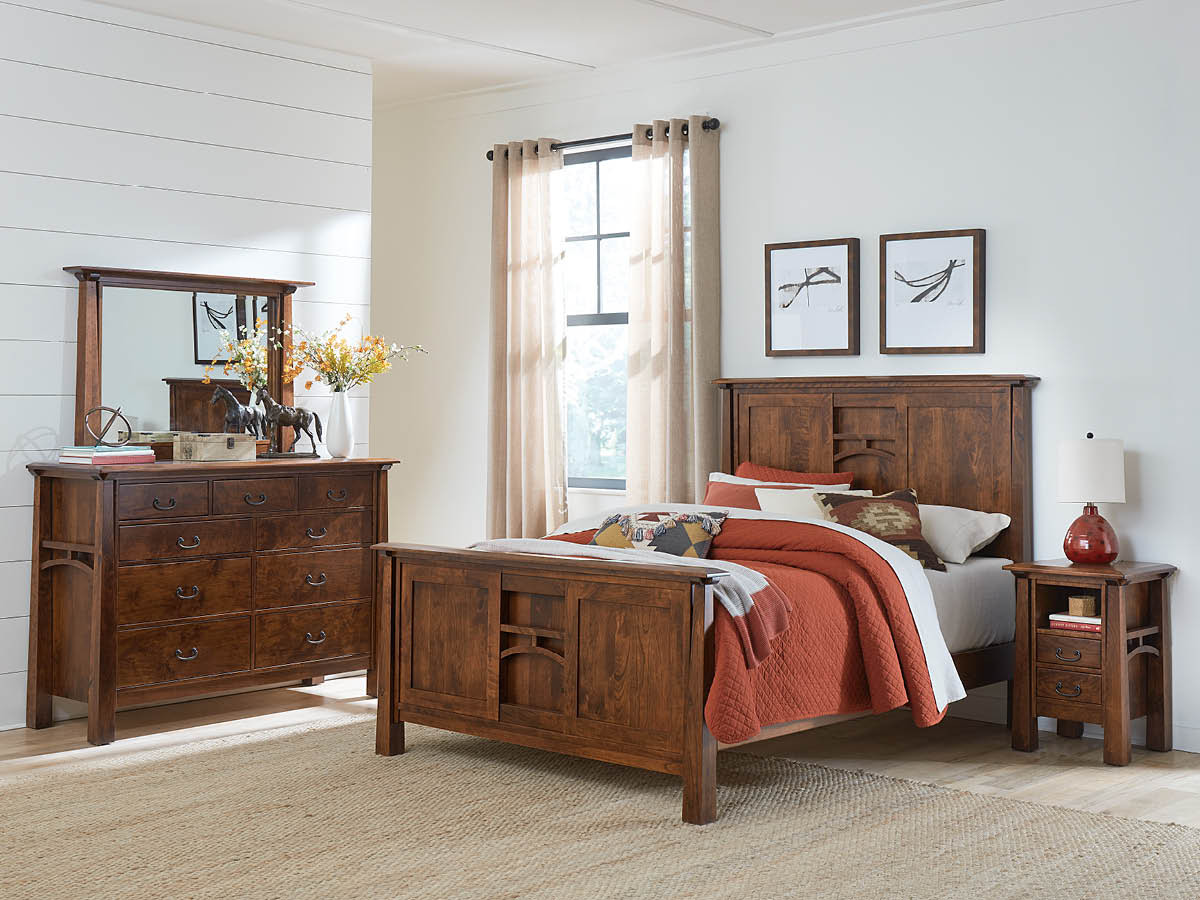 Rustic Cherry Bedroom Furniture