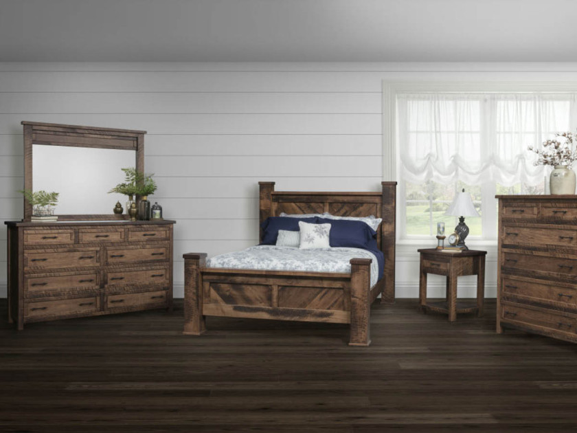 Rough Sawn Bedroom Set