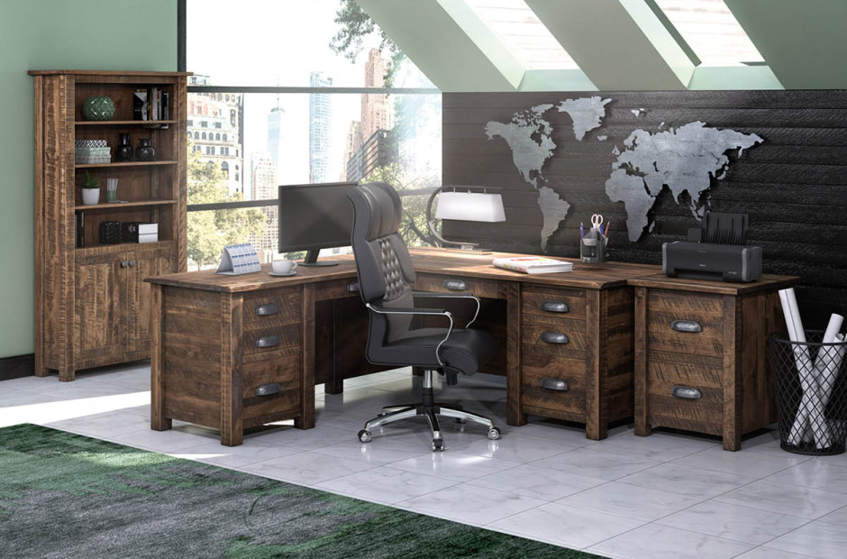 Brodnax Rustic Office Set image 1