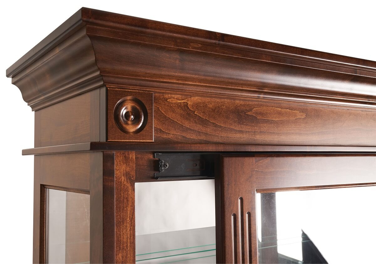 Traditional Molding on Curio Cabinet