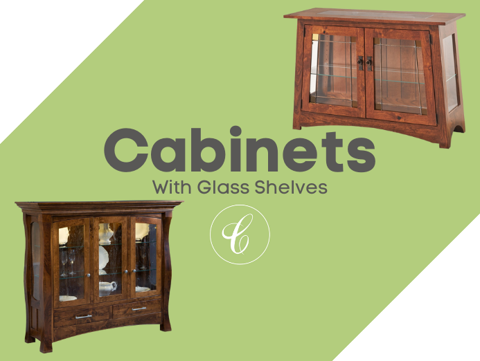 Cabinets With Glass Shelves and Doors for a Light, Modern Aesthetic