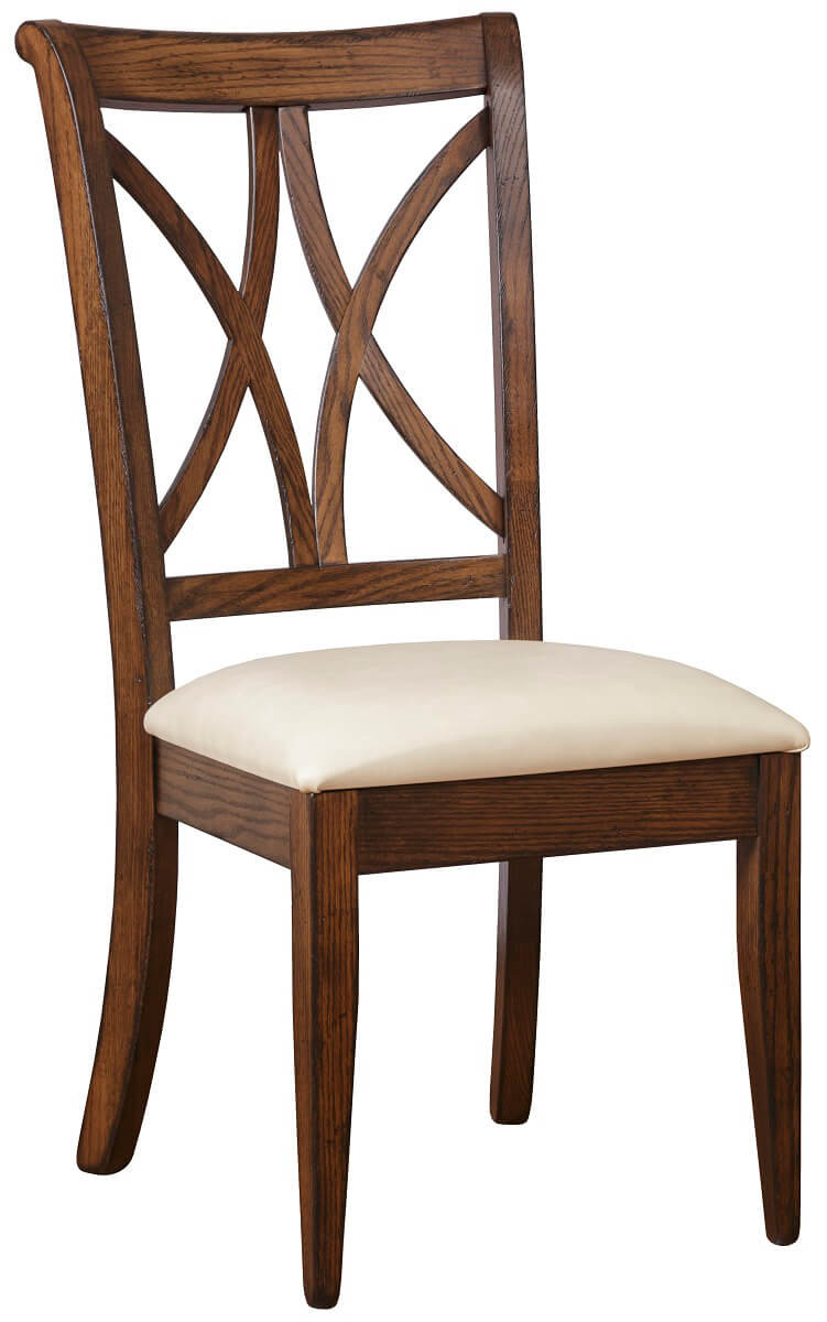 Amish Dining Chair with Fabric Seat